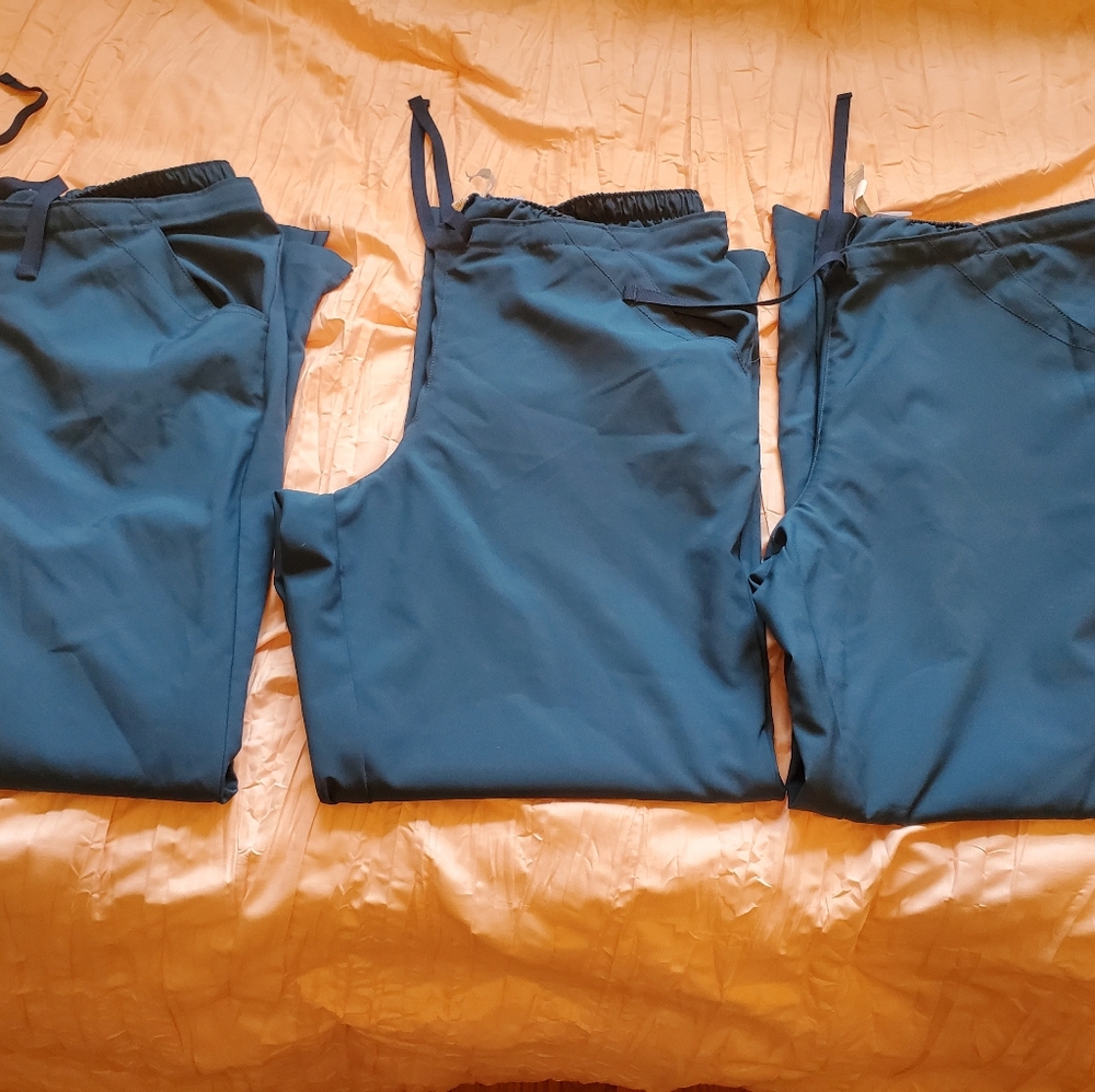 W123 Carribean Scrub Pants, L Petite